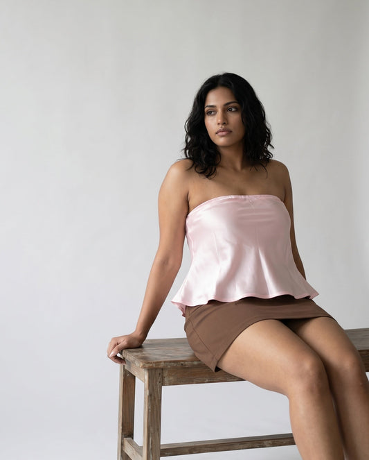 Sleek Strapless Top