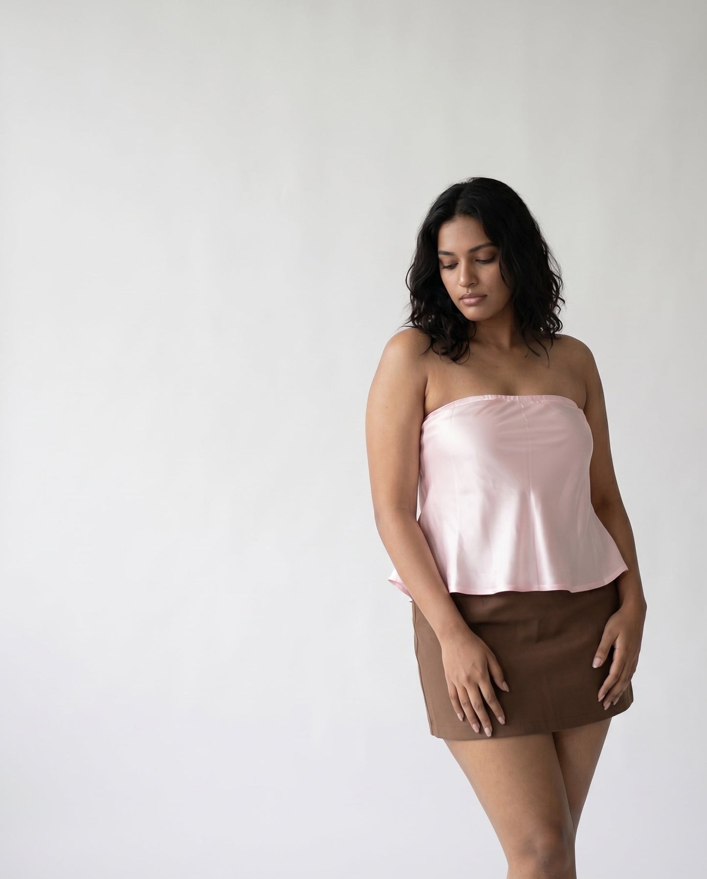Sleek Strapless Top