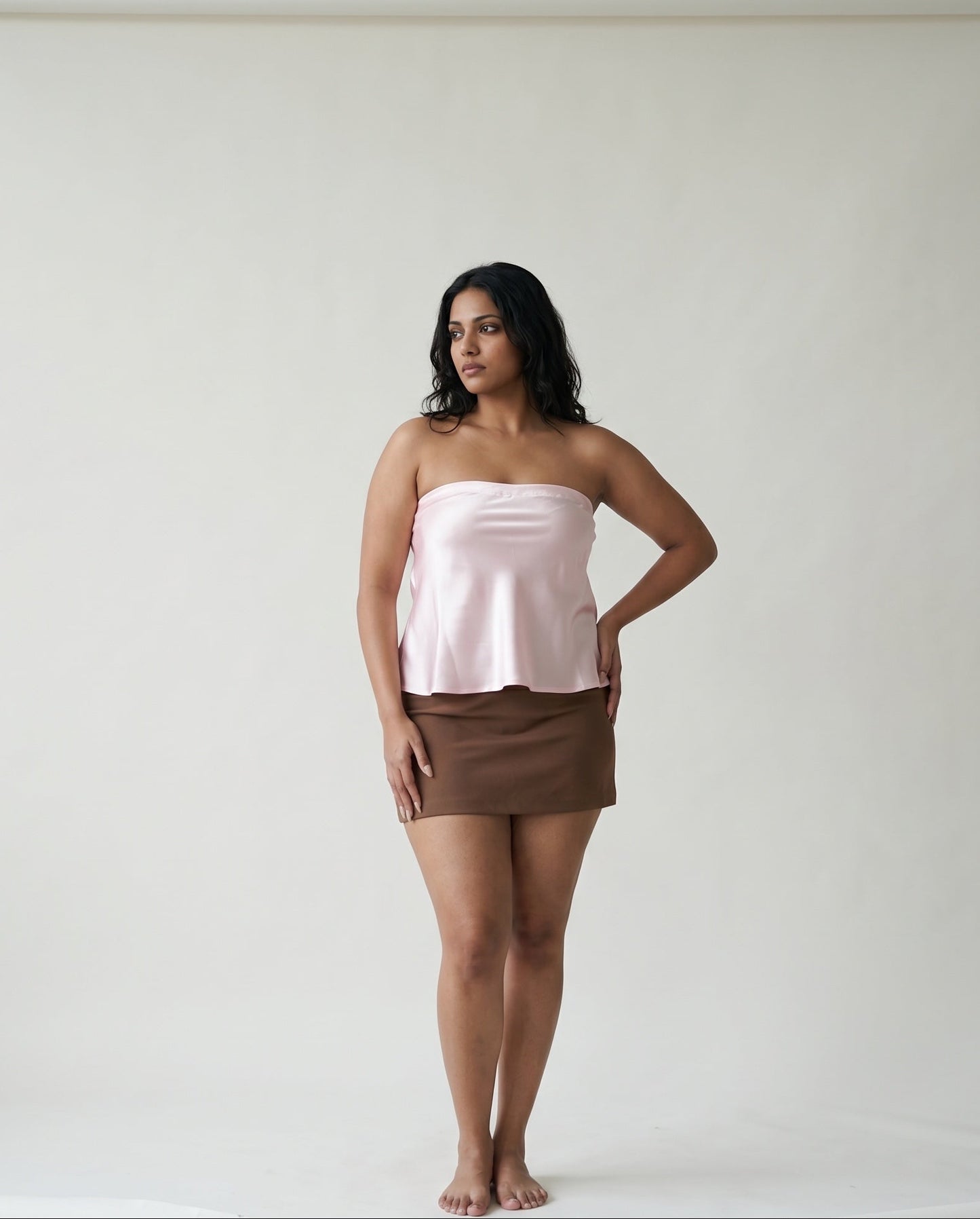Sleek Strapless Top